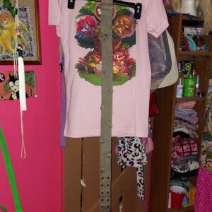 Distressed woven belt